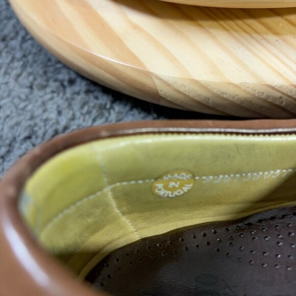 Mephisto Hurrikan Boat Shoes Mens Size 7.5 Brown Leather Loafer Made in Portugal - Picture 7 of 9